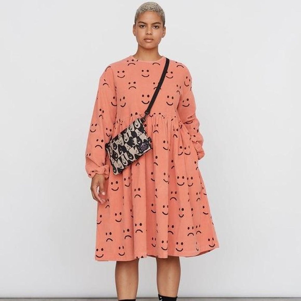Lazy Oaf Happy Sad Corduroy Dress